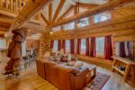 Beautiful Living Room in Bear Cabin